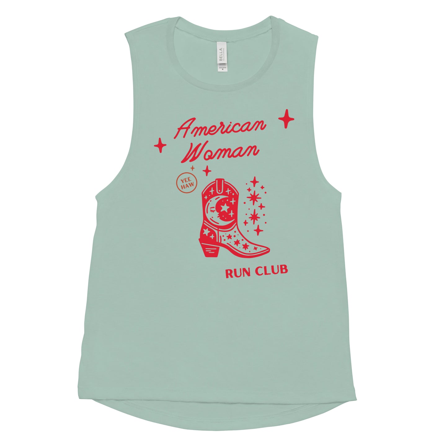 American Woman Run Club Muscle Tank