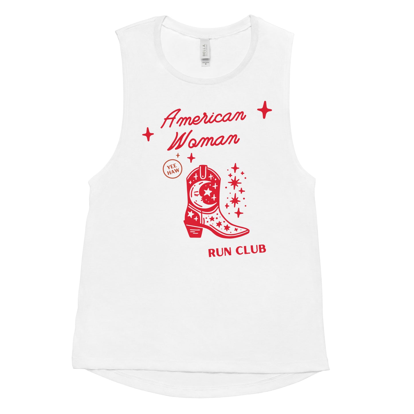 American Woman Run Club Muscle Tank